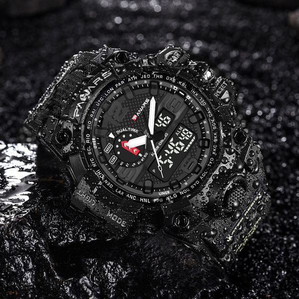 otoky waterproof dual time personality men's multi function electronic watch digital watch men outdoor sport 19august09, Slivery;brown
otoky waterproof dual time personality men's multi function electronic watch digital watch men outdoor sport 19august09, Slivery;brown