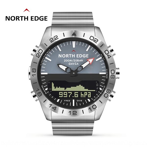 business quartz sports quartz watch north edge air pressure height multifunctional diving double-display waterproof fine steel watch, Blue
business quartz sports quartz watch north edge air pressure height multifunctional diving double-display waterproof fine steel watch, Blue