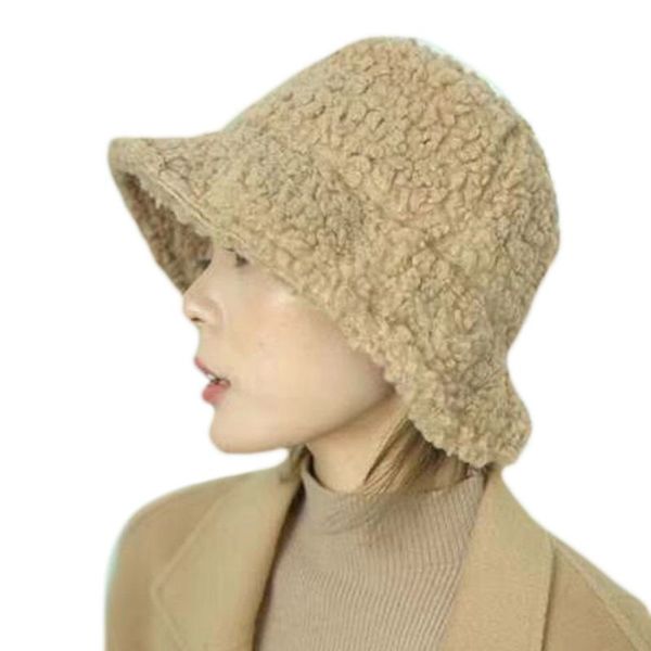 women winter faux wool bucket hat solid color fluffy plush thickenen warm wide brim sun shade retro fisherman panama cap, Blue;gray
women winter faux wool bucket hat solid color fluffy plush thickenen warm wide brim sun shade retro fisherman panama cap, Blue;gray