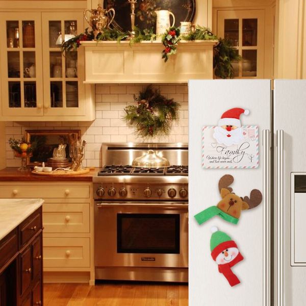 3 styles christmas fridge magnets cute message sticker santa snowman elk refrigerator magnet button home kitchen decor
3 styles christmas fridge magnets cute message sticker santa snowman elk refrigerator magnet button home kitchen decor