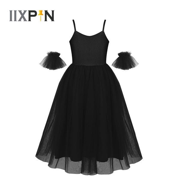 children girls ballet tutu dress romantic style tutu ballet dance costumes ballerina dress long with ruffled arm sleeves, Black;red
children girls ballet tutu dress romantic style tutu ballet dance costumes ballerina dress long with ruffled arm sleeves, Black;red