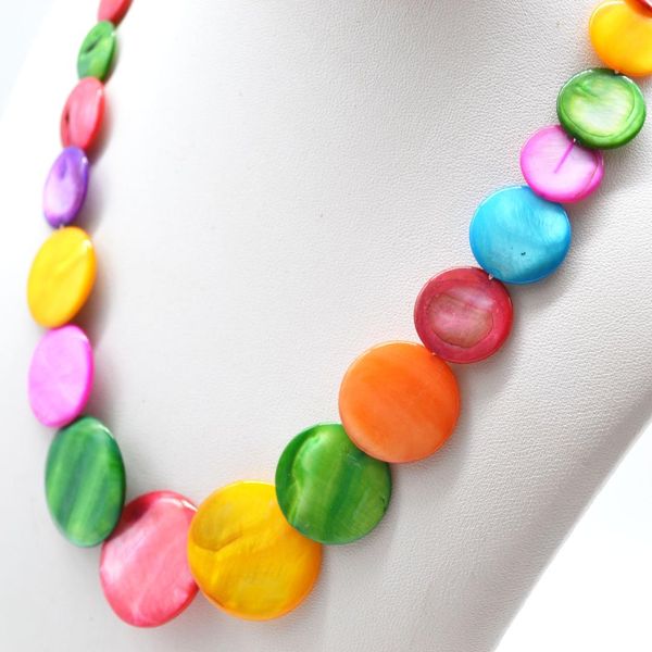 yuluch rainbow necklace smooth shell material color painting 4 color lobster clasp women's long necklace length 24.5 cm jewelry, Silver
yuluch rainbow necklace smooth shell material color painting 4 color lobster clasp women's long necklace length 24.5 cm jewelry, Silver