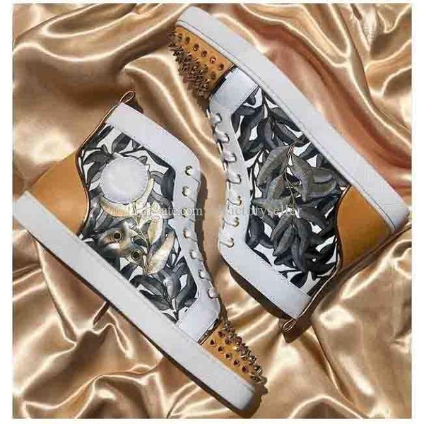 new produce red bottom junior spikes orlato men's flat sneaker for women,men shoes with foliage printed leather fashion wedding dress t, Black
new produce red bottom junior spikes orlato men's flat sneaker for women,men shoes with foliage printed leather fashion wedding dress t, Black