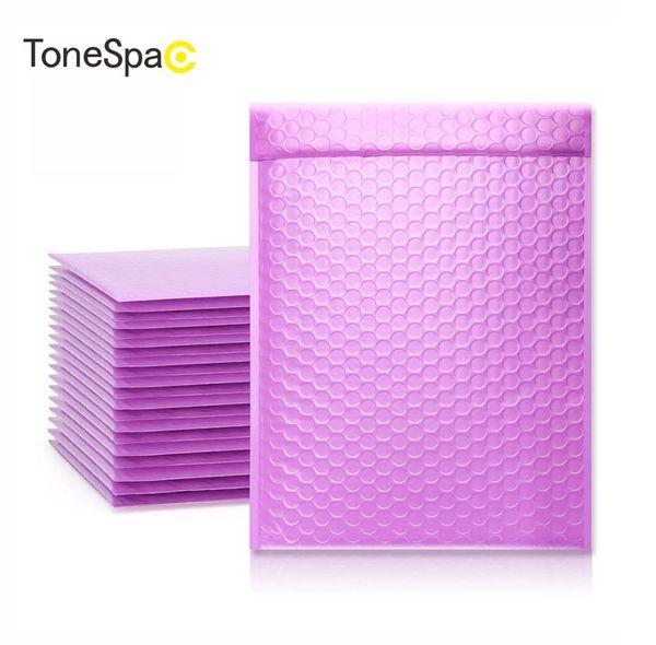 tonespac 190*260mm 10pcs bubble mailer shipping padded envelope self seal wrap waterproof mailing packaging bags purple
tonespac 190*260mm 10pcs bubble mailer shipping padded envelope self seal wrap waterproof mailing packaging bags purple