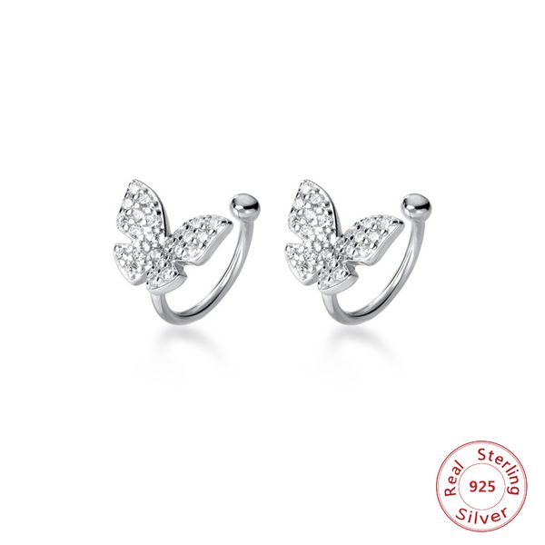 925 sterling sliver stud earrings rhinestone cz zircon butterfly ear clip no pierced ear wrap earcuff girl woman fashion jewelry, Golden;silver
925 sterling sliver stud earrings rhinestone cz zircon butterfly ear clip no pierced ear wrap earcuff girl woman fashion jewelry, Golden;silver
