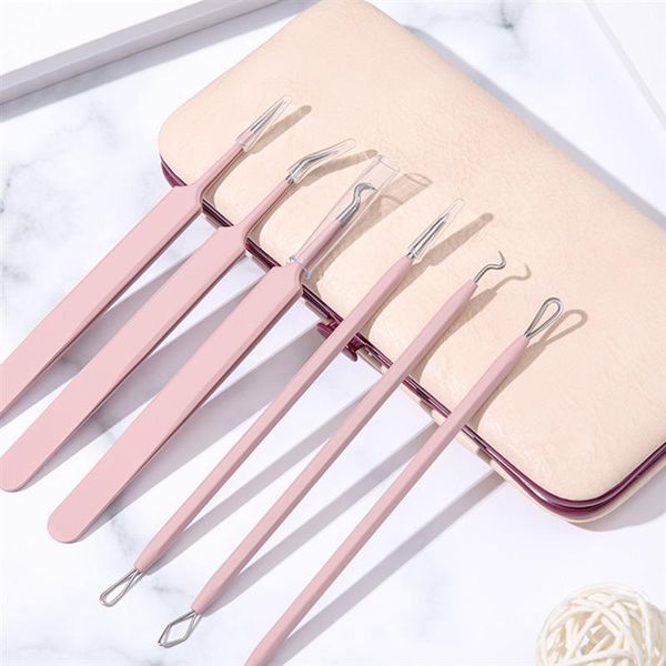 6pcs blackhead acne pin metal pin for blackhead remove pimple extractor tool with storage box (pink
6pcs blackhead acne pin metal pin for blackhead remove pimple extractor tool with storage box (pink