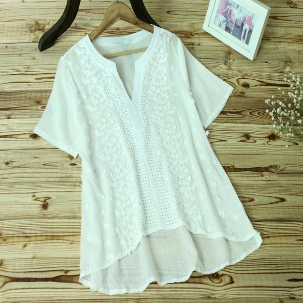 women's blouses & shirts embroidery blouse oversized linen tunic vintage casual white female short sleeve blusas woman summer shirt ch
women's blouses & shirts embroidery blouse oversized linen tunic vintage casual white female short sleeve blusas woman summer shirt ch