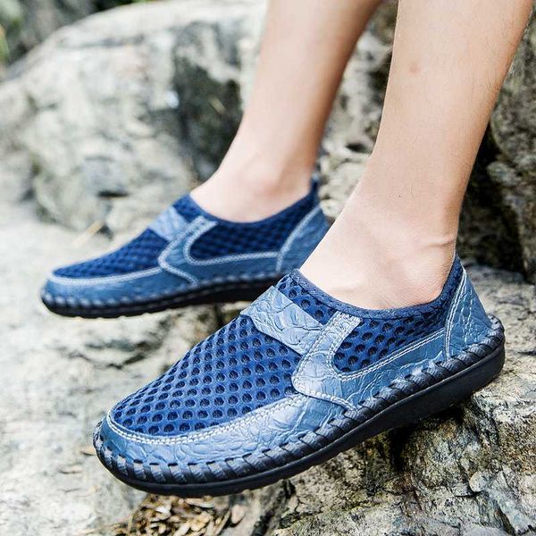leather mesh shoes men's breathable sports shoes men's summer casual men loafers fashion casual, Black
leather mesh shoes men's breathable sports shoes men's summer casual men loafers fashion casual, Black