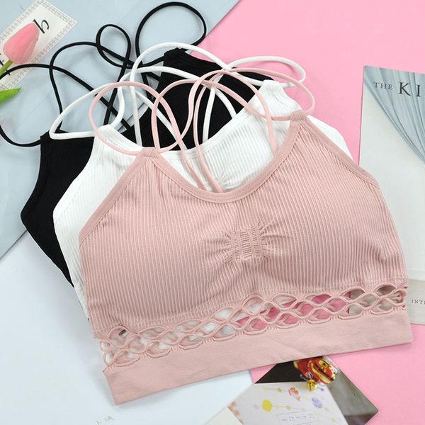 2020 hollowout back women sport bra -proof rimless sports seamless yoga bra female workout sports wear girls gymwear, White;black
2020 hollowout back women sport bra -proof rimless sports seamless yoga bra female workout sports wear girls gymwear, White;black