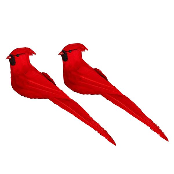 2pcs artificial feathered birds for wedding decoration home garden party accessories, red
2pcs artificial feathered birds for wedding decoration home garden party accessories, red