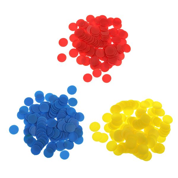 300pcs child educational math poker chips counters 18mm for casino games fun