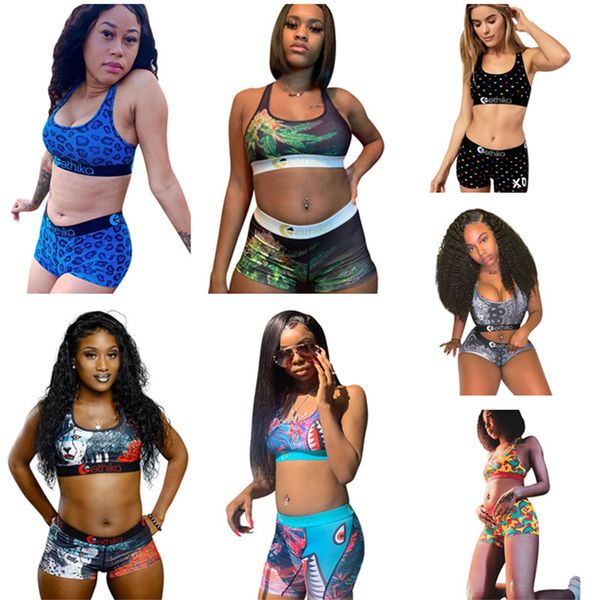 women designer tracksuit summer swimsuit sports vest crop + shorts 2 piece set fashion swimwear bikini suit summer outfits clothes 2020, Blue
women designer tracksuit summer swimsuit sports vest crop + shorts 2 piece set fashion swimwear bikini suit summer outfits clothes 2020, Blue