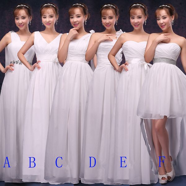 chiffon long bridesmaid dresses with pleats 2019 mixed style summer wedding party dress lace up vestido morado, White;pink
chiffon long bridesmaid dresses with pleats 2019 mixed style summer wedding party dress lace up vestido morado, White;pink