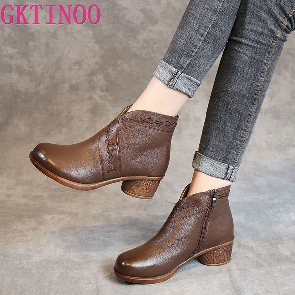 gktinoo spring autumn women boots genuine leather thick heels ankle boots for women shoes retro handmade zipper short boots t200425, Black
gktinoo spring autumn women boots genuine leather thick heels ankle boots for women shoes retro handmade zipper short boots t200425, Black