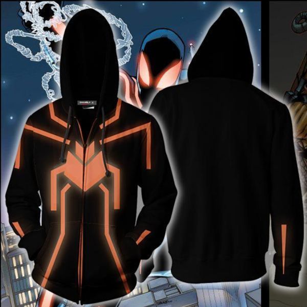 autumn winter 3d print the amazing the stealth version cosplay zip up hoodie jacket clothing, Black
autumn winter 3d print the amazing the stealth version cosplay zip up hoodie jacket clothing, Black