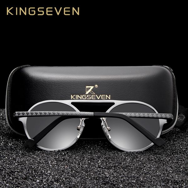 kingseven aluminum men's round sunglasses polarized men punk vintage eyewear accessories driving retro sun glasses y200619, White;black
kingseven aluminum men's round sunglasses polarized men punk vintage eyewear accessories driving retro sun glasses y200619, White;black