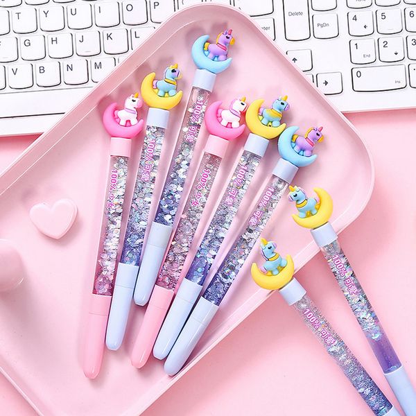 cartoon unicorn moon gel pen black ink writting pens canetas material escolar kawaii staitonery paperlaria school supplies
cartoon unicorn moon gel pen black ink writting pens canetas material escolar kawaii staitonery paperlaria school supplies