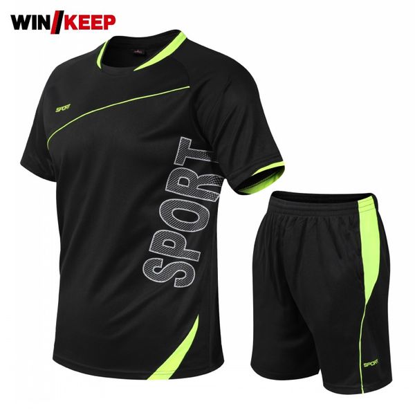 summer mens outdoor sport suit basketball training sportswear jogging 2pcs shorts running set short sleeve gym fitness tracksuit, Black;blue
summer mens outdoor sport suit basketball training sportswear jogging 2pcs shorts running set short sleeve gym fitness tracksuit, Black;blue