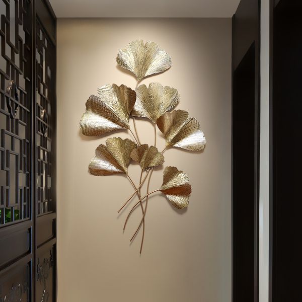 new chinese-style living room background wall porch metal decoration wrought iron pendant modern creative ginkgo leaf hanging
new chinese-style living room background wall porch metal decoration wrought iron pendant modern creative ginkgo leaf hanging