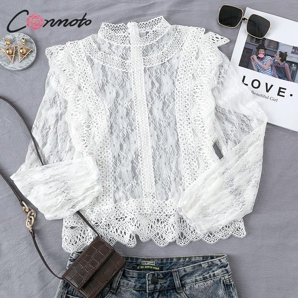 conmoto lace embroidery elegant white blouses shirt women summer turtle plus size blouses shirt ruffles hollow out blusas mujer
conmoto lace embroidery elegant white blouses shirt women summer turtle plus size blouses shirt ruffles hollow out blusas mujer