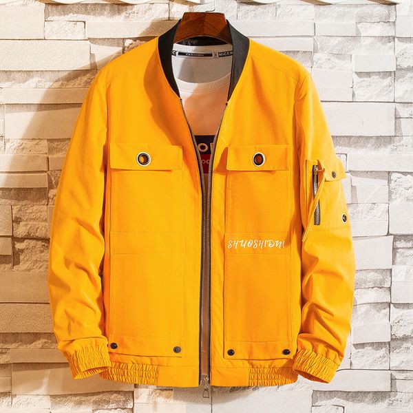 jacket spring new men's fashion baseball collar hip hop jacket large size s-xxxl men's fashion multi-pocket tooling, Black;brown
jacket spring new men's fashion baseball collar hip hop jacket large size s-xxxl men's fashion multi-pocket tooling, Black;brown