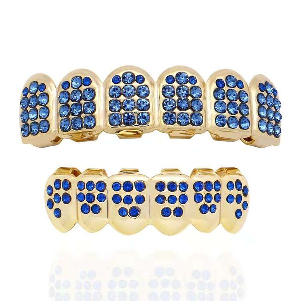 hip hop golden grillz diamonds dental grills real gold plated fashion cool rappers body jewelry three colors red blue pink ing, Black
hip hop golden grillz diamonds dental grills real gold plated fashion cool rappers body jewelry three colors red blue pink ing, Black