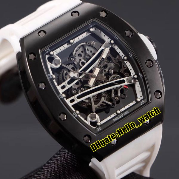 high version new rm61-01 skeleton dial miyota automatic mens watch 61-01 pvd black steel caes white inner white rubber sport luxury watches, Slivery;brown
high version new rm61-01 skeleton dial miyota automatic mens watch 61-01 pvd black steel caes white inner white rubber sport luxury watches, Slivery;brown