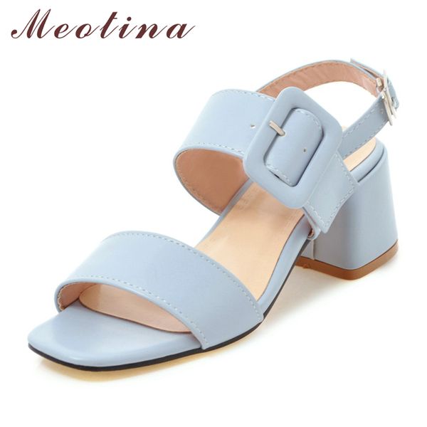 meotina women shoes summer sandals buckle chunky high heel party shoes elegant open toe ladies sandals blue pink plus size 34-43 y200620, Black
meotina women shoes summer sandals buckle chunky high heel party shoes elegant open toe ladies sandals blue pink plus size 34-43 y200620, Black
