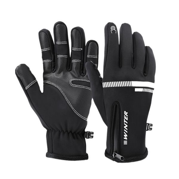winter cycling gloves thermal warm touchscreen motorcycle gloves full finger outdoor ski gloves for men women, Black
winter cycling gloves thermal warm touchscreen motorcycle gloves full finger outdoor ski gloves for men women, Black