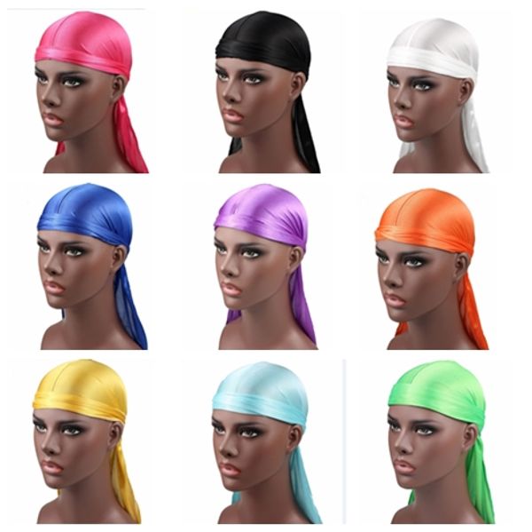 2019 satin silky pirate tail scarf cap silky new headwear men turban wigs bandanna durag men's durags long hat hair accessories lbawc, White;black
2019 satin silky pirate tail scarf cap silky new headwear men turban wigs bandanna durag men's durags long hat hair accessories lbawc, White;black