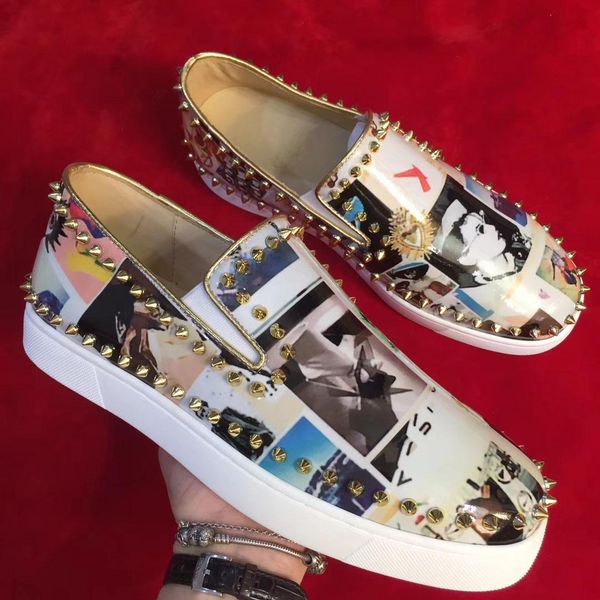 2019 fashionable colorful new model luxury style men womens convient slip on loafers with special design red bottom shoes ing, Black
2019 fashionable colorful new model luxury style men womens convient slip on loafers with special design red bottom shoes ing, Black