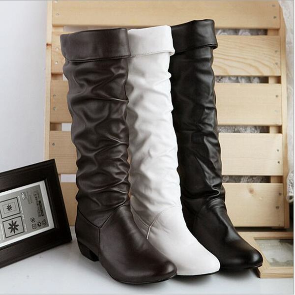 2018 autumn winter long boots new style women flat low heel over the knee boots female lace up thigh high, Black
2018 autumn winter long boots new style women flat low heel over the knee boots female lace up thigh high, Black