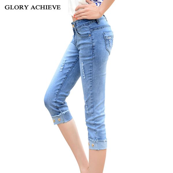 ladies summer trousers skinny capris jeans woman stretch ripped jeans for women denim knee length plus size 3xl, Blue
ladies summer trousers skinny capris jeans woman stretch ripped jeans for women denim knee length plus size 3xl, Blue