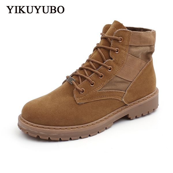 yikuyubo spring autumn vintage suede casual boots men lace-up high-boots outdoor sports round toe non-slip man work shoes, Black
yikuyubo spring autumn vintage suede casual boots men lace-up high-boots outdoor sports round toe non-slip man work shoes, Black
