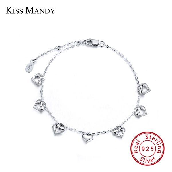 kiss mandy real 925 sterling silver women bracelets hollow heart bangle fashion female jewelry accessories birthday gift ksb37, Black
kiss mandy real 925 sterling silver women bracelets hollow heart bangle fashion female jewelry accessories birthday gift ksb37, Black