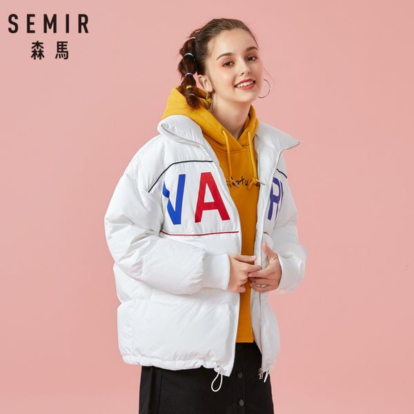 semir women down stand-up collar jacket with pocket women's down filling puffer jacket with zip ribbed cuffs drawstring at hem, Black
semir women down stand-up collar jacket with pocket women's down filling puffer jacket with zip ribbed cuffs drawstring at hem, Black