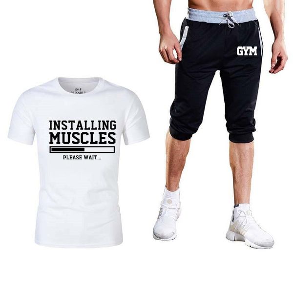 classic men's sets t shirts+shorts two pieces sets casual tracksuit male summer casual tshirt gyms fitness shorts men, Gray
classic men's sets t shirts+shorts two pieces sets casual tracksuit male summer casual tshirt gyms fitness shorts men, Gray