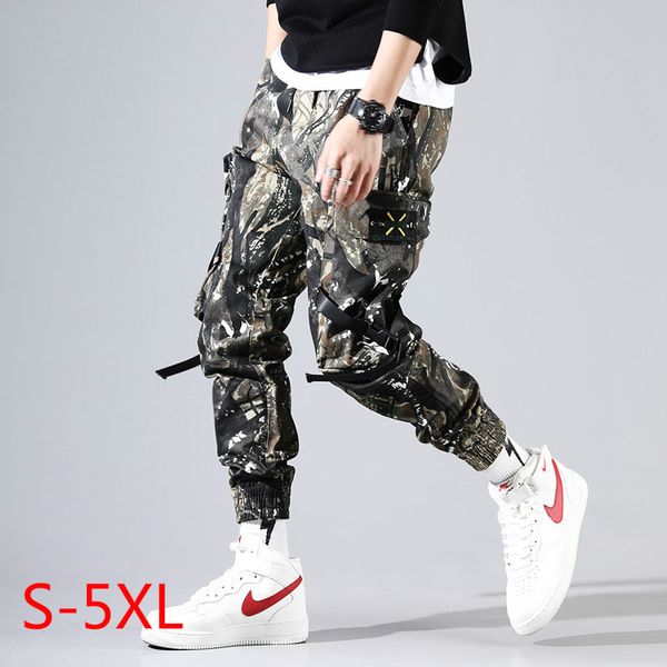 s-5xl cargo pants men plus size ribbons overalls streetwear mens trousers baggy males ankle-length durable bottoms with pockets, Black
s-5xl cargo pants men plus size ribbons overalls streetwear mens trousers baggy males ankle-length durable bottoms with pockets, Black