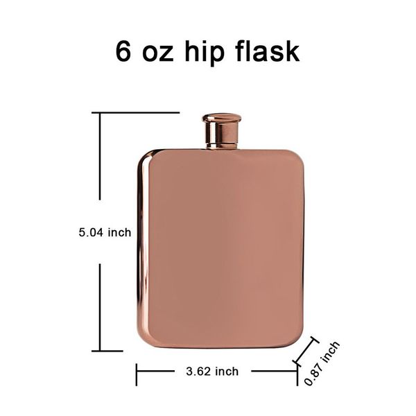 new arrival rose gold color 6oz custom logo stainless steel mini pocket hip flask gifts for drinkers
new arrival rose gold color 6oz custom logo stainless steel mini pocket hip flask gifts for drinkers