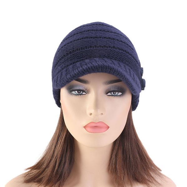 women floral flower stretchy knit visor hat cap warm for autumn winter outdoor -mx8, Blue;gray
women floral flower stretchy knit visor hat cap warm for autumn winter outdoor -mx8, Blue;gray