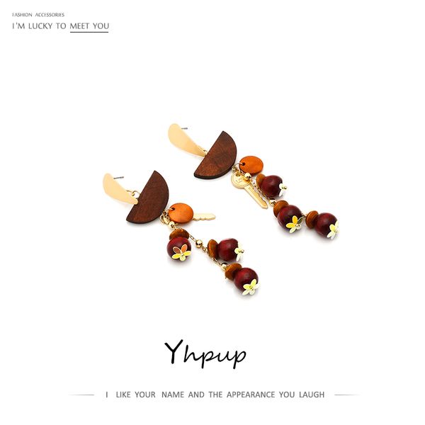 yhpup vintage wood bead long dangle earrings personality copper key geometric 16 k jewelry for women holiday party s925 post new, Silver
yhpup vintage wood bead long dangle earrings personality copper key geometric 16 k jewelry for women holiday party s925 post new, Silver