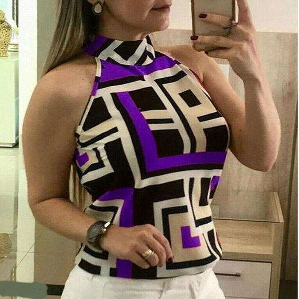 women blouses leopard print ladies shirts and halter blouse sleeveless womens clothing summer female blouses, White
women blouses leopard print ladies shirts and halter blouse sleeveless womens clothing summer female blouses, White
