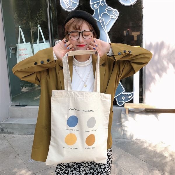 women canvas shoulder bag letter print zipper cotton cloth handbag foldable shopping tote bags
women canvas shoulder bag letter print zipper cotton cloth handbag foldable shopping tote bags
