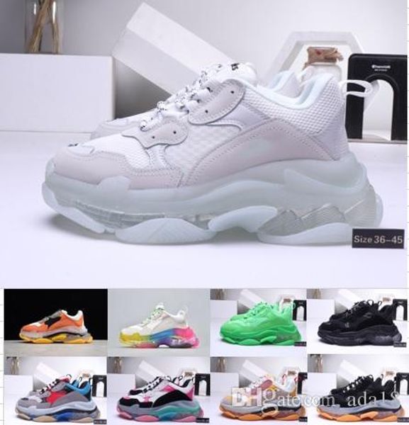 2019 Париж Тройного модельера вскользь роскошные мужчины и женщины сочетания азот Подошва кристалл дно папа повседневная обувь 36-45
2019 Париж Тройного модельера вскользь роскошные мужчины и женщины сочетания азот Подошва кристалл дно папа повседневная обувь 36-45