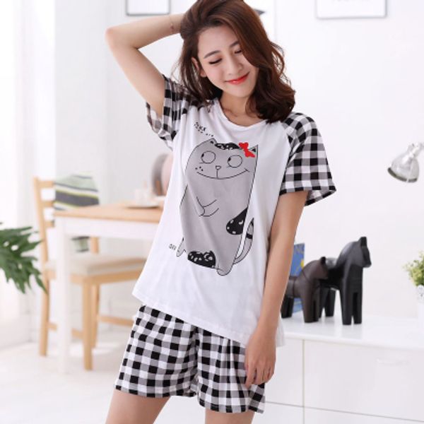 women summer sleepwear breathable cotton blend pijama cartoon totoro female casual t-shirt & shorts animal pajama sets, Blue;gray
women summer sleepwear breathable cotton blend pijama cartoon totoro female casual t-shirt & shorts animal pajama sets, Blue;gray