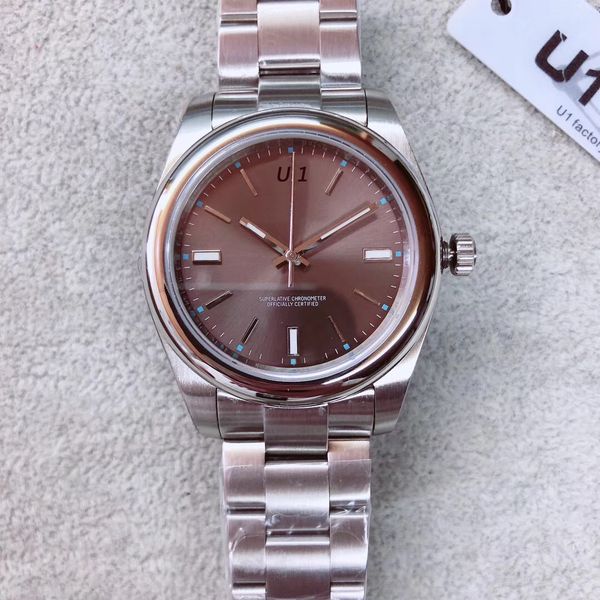 simple index hour marker coffee dial mechanical automatic 39mm mens watch sapphire outdoor man watches luminous wristwatches, Slivery;brown
simple index hour marker coffee dial mechanical automatic 39mm mens watch sapphire outdoor man watches luminous wristwatches, Slivery;brown