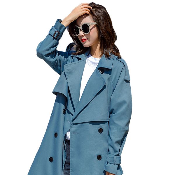 fashion windbreaker coats long section 2019 new spring autumn coat women trench coats korean loose casual ladies outerwear, Tan;black
fashion windbreaker coats long section 2019 new spring autumn coat women trench coats korean loose casual ladies outerwear, Tan;black
