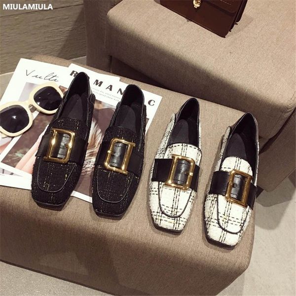 miulamiula 2020 spring metal decoration soft bottom gingham flats shoes women slip on loafers casual, Black
miulamiula 2020 spring metal decoration soft bottom gingham flats shoes women slip on loafers casual, Black
