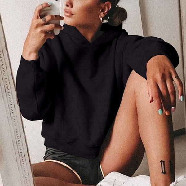 feitong women sweatshirt hoodies casual tracksuit loose solid long sleeve jumper hooded pullover blouse sudadera mujer 2019, Black
feitong women sweatshirt hoodies casual tracksuit loose solid long sleeve jumper hooded pullover blouse sudadera mujer 2019, Black
