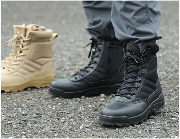 new outdoor running high- athletic boots men's and women's breathable work shoes in black and khaki, Black;green
new outdoor running high- athletic boots men's and women's breathable work shoes in black and khaki, Black;green